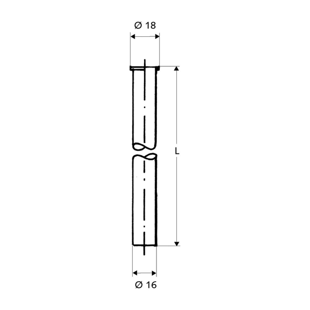 Schell Kupferrohr 1/2" Bördel, d. 16mm, Länge 500mm, Chrom... SCHELL-497340699 4021163118896 (Abb. 2)