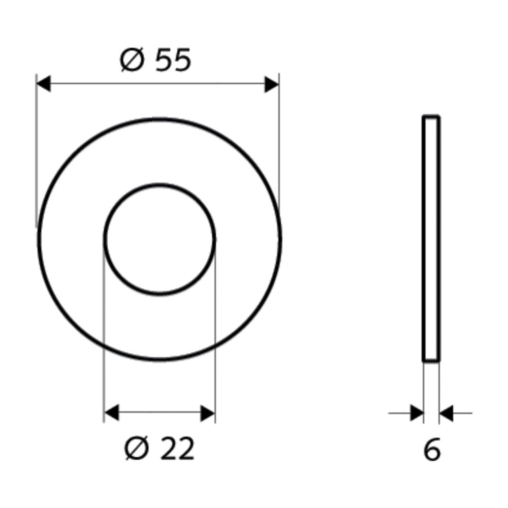 Schell Petit Hahnlochrosette O-Ring, Chrom... SCHELL-760630699 4021163148268 (Abb. 2)