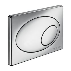 Schell ovale WC Betätigungsplatte Zweimengenspülung, Chrom... SCHELL-032630699 4021163147513 (Abb. 1)