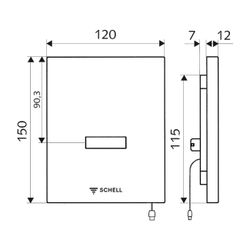 Schell WC Steuerung Edition E Kartuschenventil, DN 5, Edelstahl... SCHELL-010272899 4021163167214 (Abb. 1)