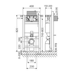 Schell Montus WC Modul 820 C Unterputz Spülkasten... SCHELL-030600099 4021163161670 (Abb. 1)