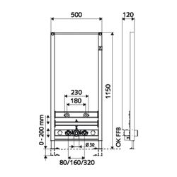 Schell Montus Bidet Modul für wandhängende Bidets... SCHELL-030670099 4021163161755 (Abb. 1)