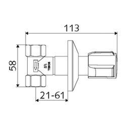 Schell Unterputzventil 1/2", Chrom... SCHELL-191140699 4021163163346 (Abb. 1)