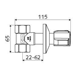 Schell Unterputzventil 3/4", Chrom... SCHELL-191150699 4021163163353 (Abb. 1)