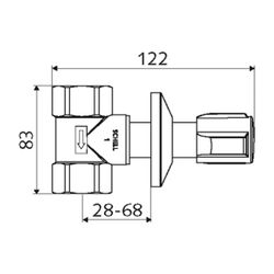 Schell Unterputzventil 1", Chrom... SCHELL-191160699 4021163163360 (Abb. 1)