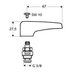 Schell Spezial-Oberteil 3/8" ... SCHELL-222080099 4021163114485 (Abb. 1)