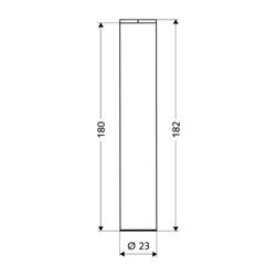 Schell Eckventil Designblende Länge 180mm, 3/8", Chrom... SCHELL-230630699 4021163147773 (Abb. 1)