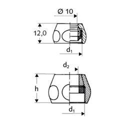 Schell Quetschverschraubung DN 15 1/2" x d. 8mm, Chrom... SCHELL-265070699 4021163115956 (Abb. 1)