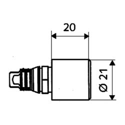 Schell Verlängerung Stecktechnik Quick für EV und Kombinations-EV, 20, Chrom... SCHELL-007040699 4021163135596 (Abb. 1)