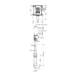 Schell Unterputz WC Druckspüler Compact II ND Niederdruck, Vorabsperrung, 1" AG... SCHELL-011370099 4021163154191 (Abb. 1)