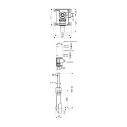 Schell Unterputz WC Druckspüler Compact II Vorabsperrung, 3/4" AG... SCHELL-011940099 4021163151305 (Abb. 1)