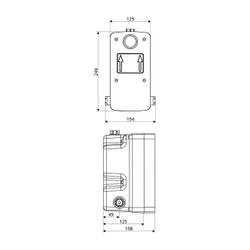 Schell Unterputz Masterbox WBD-SC-T, Mischwasser, Selbstschluss, Thermostat... SCHELL-018000099 4021163146561 (Abb. 1)