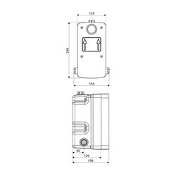 Schell Unterputz Masterbox WBD-E-T, Mischwasser, Elektronik, Thermostat... SCHELL-018020099 4021163146622 (Abb. 1)