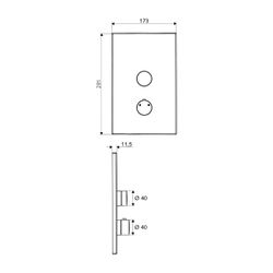 Schell Linus D-SC-T Unterputz Dusche Linus D-SC-T, Mischwasser, Selbstschluss, Thermo... SCHELL-018090699 4021163146578 (Abb. 1)