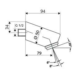 Schell Duschkopf Aerosolarm vandalengeschützt, Chrom... SCHELL-018140699 4021163146691 (Abb. 1)