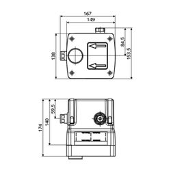 Schell Unterputz Masterbox WBW-E-V Infrarot Kaltwasser... SCHELL-019470099 4021163164503 (Abb. 1)