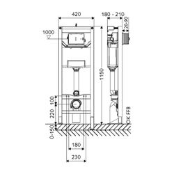 Schell Montus WC Modul CS Unterputz Spülkasten, barrierefrei... SCHELL-030660099 4021163161663 (Abb. 1)