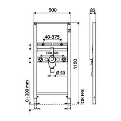 Schell Montus Waschtisch Modul barrierefrei, Unterputz Siphon, d. 40mm... SCHELL-030850099 4021163162875 (Abb. 1)