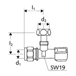 Schell Comfort Eckventil regulierbar, DN 15 G 1/2" Verschraubung, Chrom... SCHELL-050470699 4021163106343 (Abb. 1)