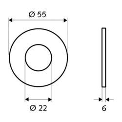 Schell Petit Hahnlochrosette O-Ring, Chrom... SCHELL-760630699 4021163148268 (Abb. 1)