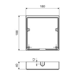 Schell Walis Montagerahmen zur Verwendung bei Aufputzinstallation... SCHELL-777400699 4021163166859 (Abb. 1)