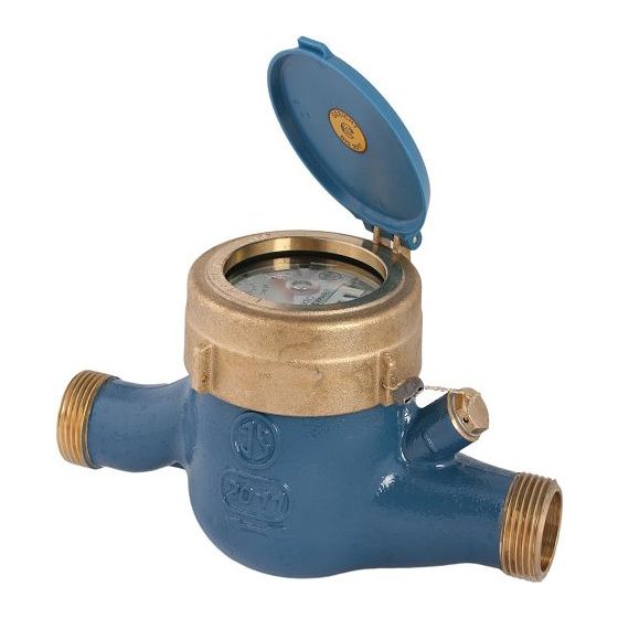 Schlösser Wasserzähler Bauart MNR, waagerecht und senkrecht, bis 30 Grad C, Q3 4m3/h, 3/4