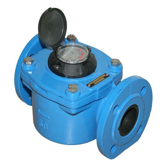 Schlösser Einstrahl-Flanschzähler WPE, Dauerdurchfluss Q3 100m3/h, DN 100, PN 16, bis 50 Grad C, Baulänge 350mm