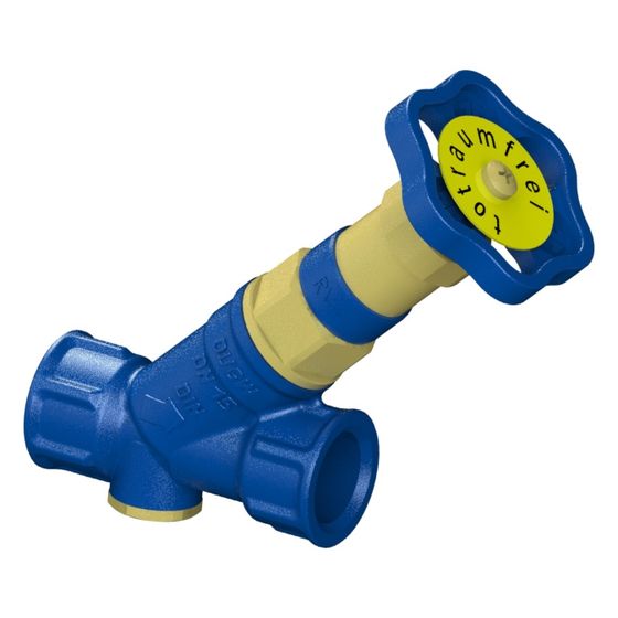 Schlösser KFR-Ventil Blue-tec mit Muffenanschluss, ohne Entleerung, mit nichtsteigender Spindel, DN 15, 1/2