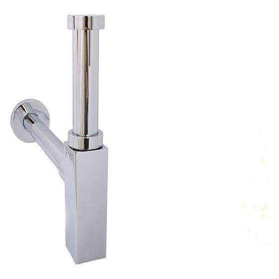 Schlösser Siphon Quadral de Luxe, in massiver Ausführung, mit gegossener Tasse