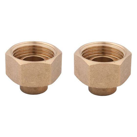 Schlösser Wasserzähler-Verschraubungsset mit Plombiervorrichtung, Lötanschluss 22mm x 3/4