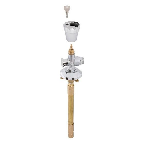 Schlösser Frost-tec Außenarmatur mit Rohrbelüfter und RV, Spannbereich 240-410mm, DN 15, Griff Chrom, abschließbar