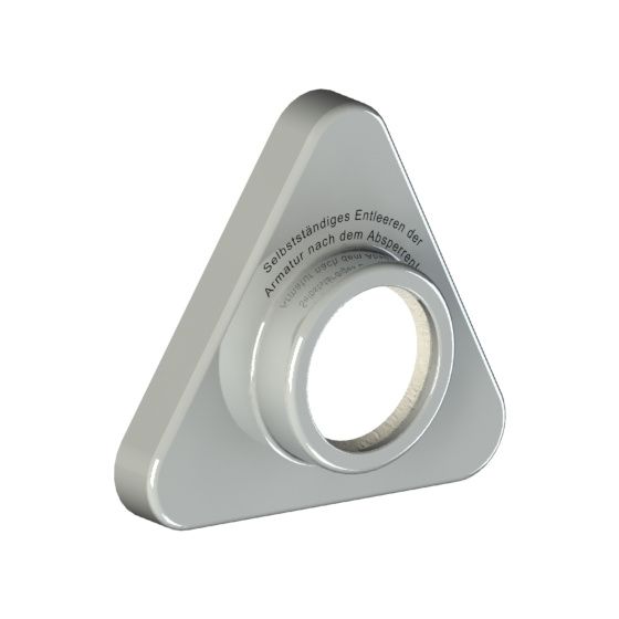 Schlösser Rosette für Frost-tec 2813, mit Formring, verchromt poliert