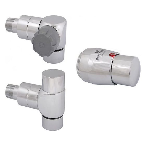 Schlösser Style-Tec-Set, Winkelform, Anschluss rechts, DN 15, 1/2