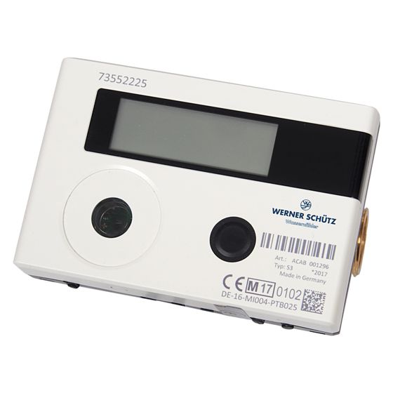 Schlösser Ultraschall-Wärmemengenzähler mit Nenndurchfluss Qp 6m3/h, DN 25, 1 1/4