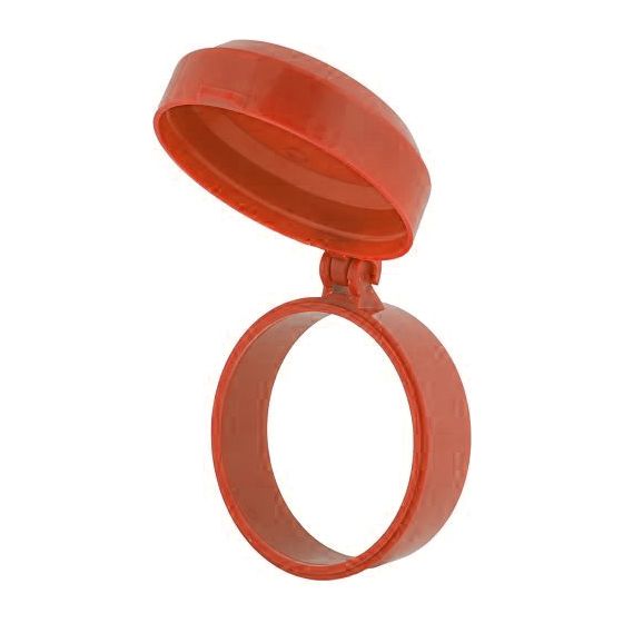 Schlösser Schutzaufsatz für Zapfhahnzähler, mit Deckel, bis 90 Grad C, Rot