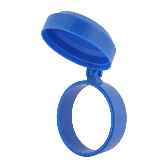 Schlösser Schutzaufsatz für Zapfhahnzähler, mit Deckel, bis 30 Grad C, Blau