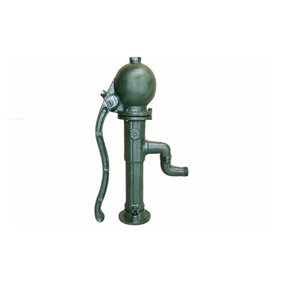 Schlösser Saug- und Druckpumpe, Spielplatzpumpe, Saughöhe bis 7m Wassersäule, Grauguss, Grün