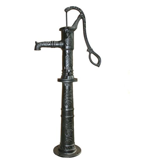 Schlösser Rosenpumpe mit Rosenornamenten, Saughöhe bis 7m Wassersäule, 1 1/4