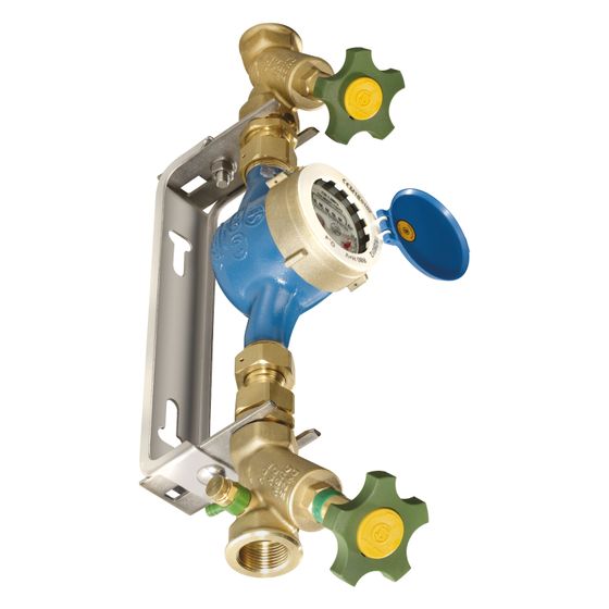 Schlösser Wasserzähler-Einbaugarn. Kommunal und Wasserz. m. Steigrohr, Q3 10m3/h, 1 1/4