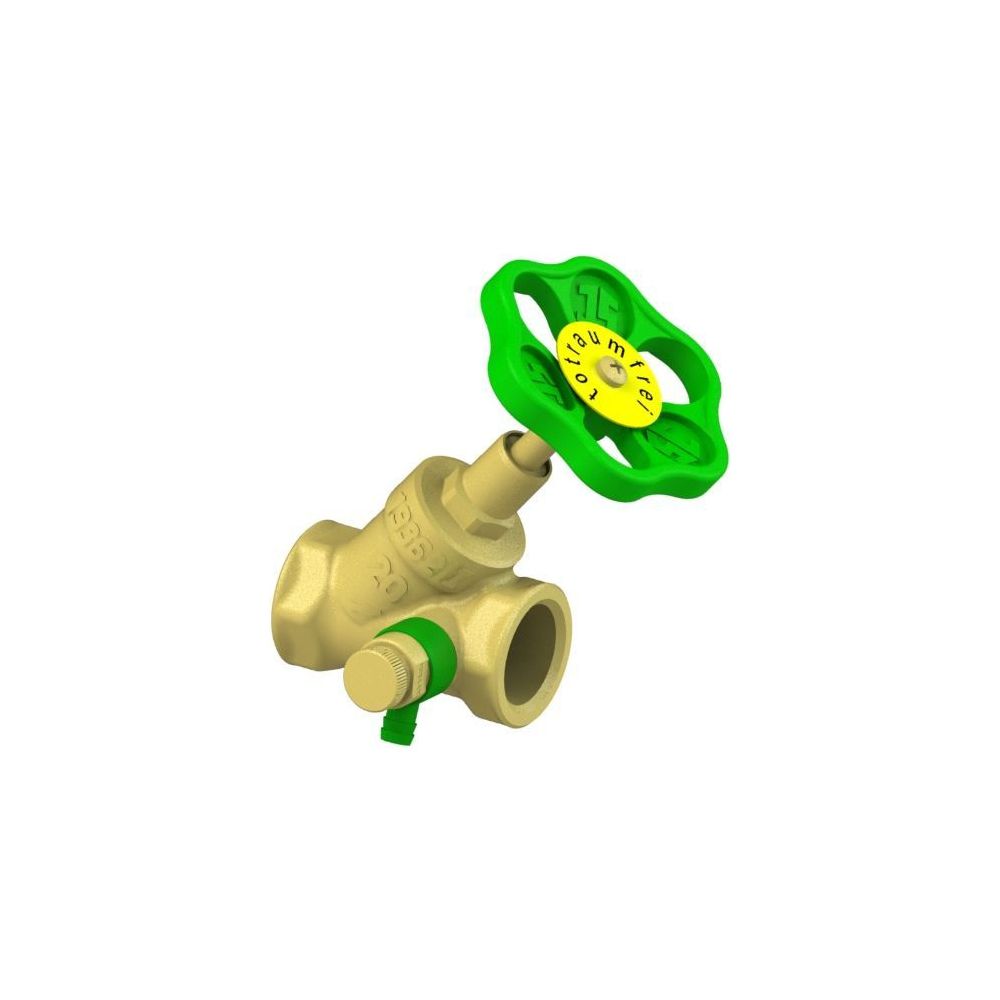 Schlösser Schrägsitzventil mit Entleerung und steigender Spindel, DN 50, 2" I... SCHLOESSER-0014105000001 4044997112090 (Abb. 2)