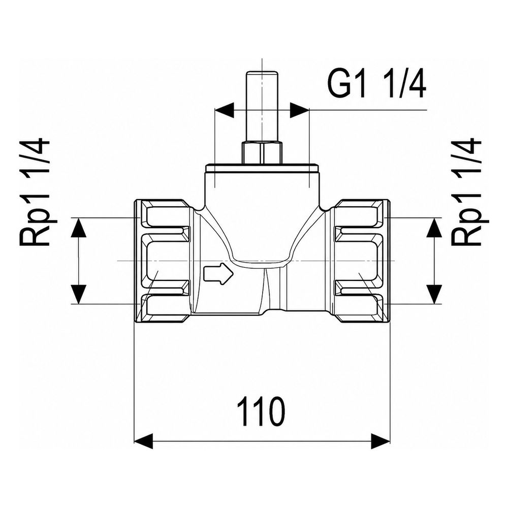 Schlösser Rückschlagventil mit Geradsitz und Muffenanschluss, DN 32, 1 1/4" I... SCHLOESSER-0012053200001 4044997111215 (Abb. 3)