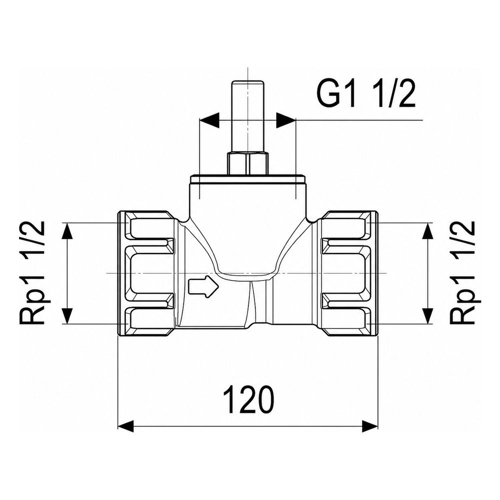 Schlösser Rückschlagventil mit Geradsitz und Muffenanschluss, DN 40, 1 1/2" I... SCHLOESSER-0012054000001 4044997111222 (Abb. 3)