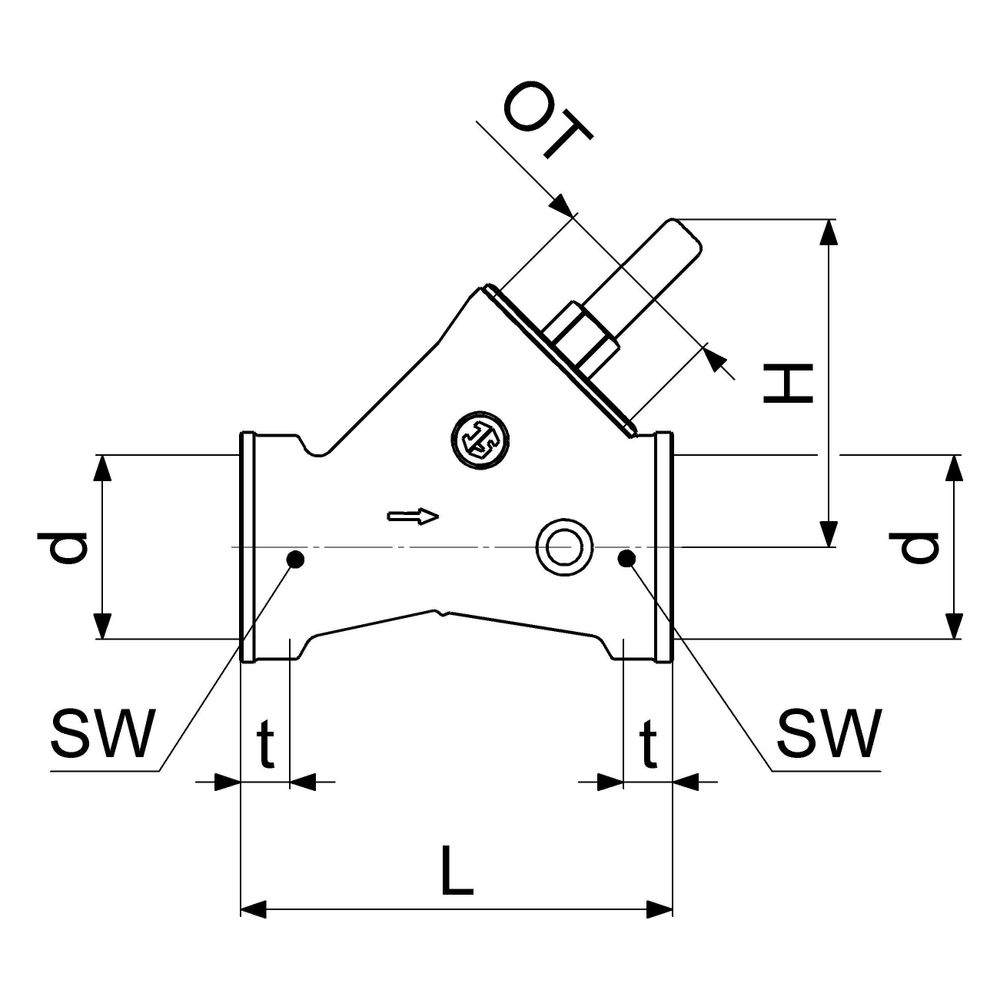 Schlösser Rückschlagventil mit Schrägsitz und Muffenanschluss, DN 50, 2" IG... SCHLOESSER-0012105000001 4044997170533 (Abb. 2)