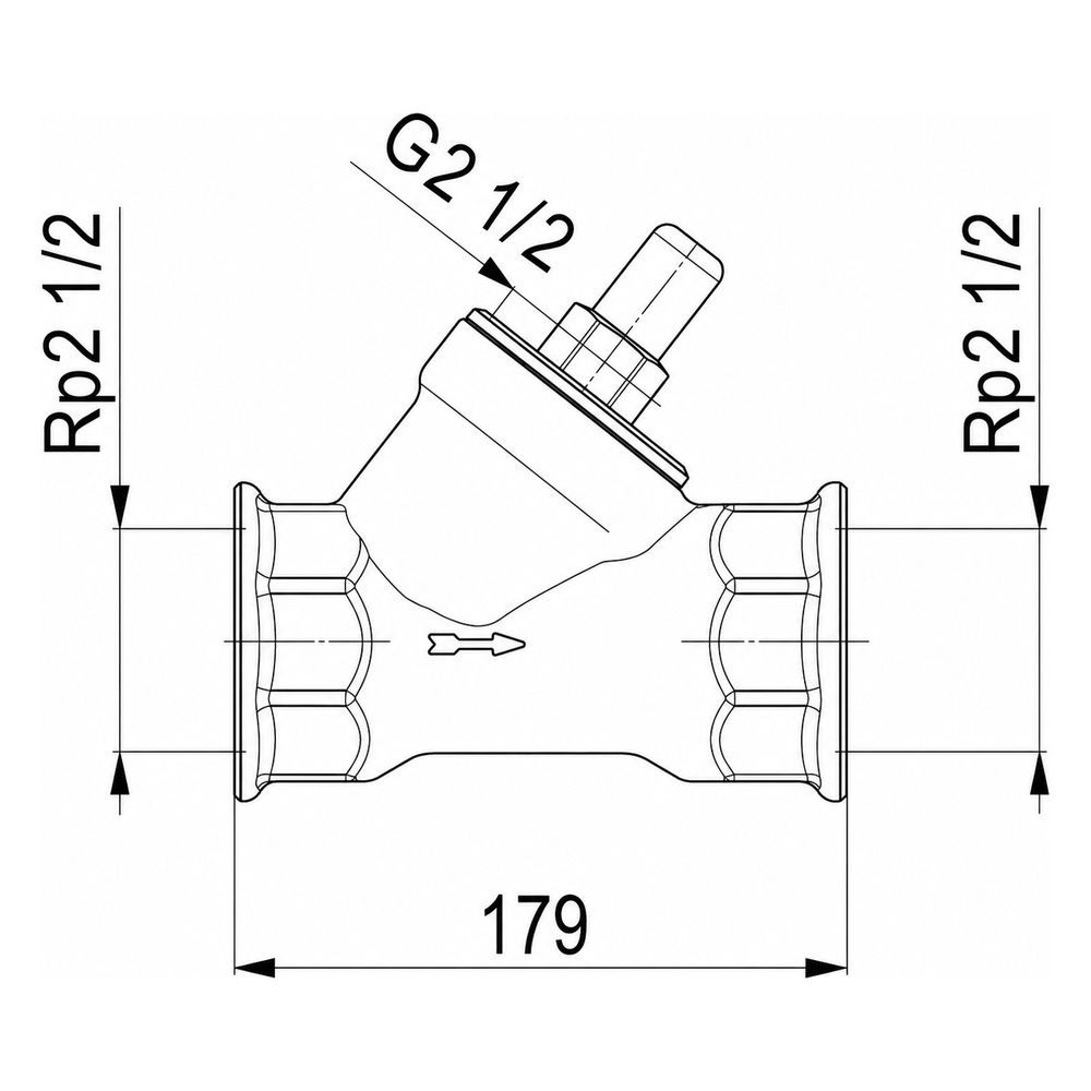 Schlösser Rückschlagventil mit Schrägsitz und Muffenanschluss, DN 65, 2 1/2" ... SCHLOESSER-0012106500001 4044997111338 (Abb. 3)