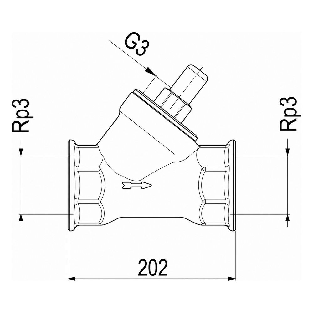 Schlösser Rückschlagventil mit Schrägsitz und Muffenanschluss, DN 80, 3" IG... SCHLOESSER-0012108000001 4044997111352 (Abb. 3)