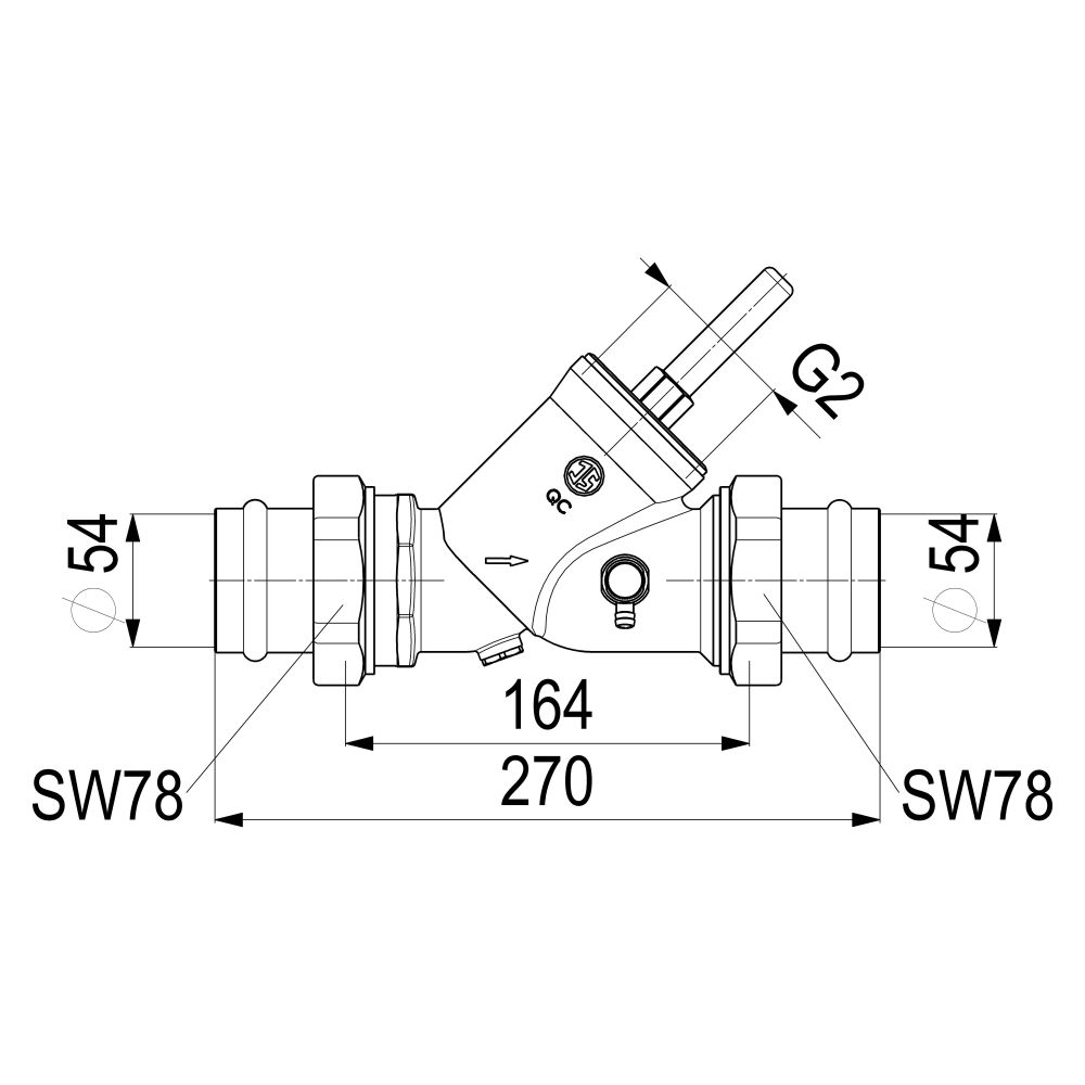 Schlösser Rückflussverhinderer mit Pressanschluss AG MULTI und Entleerung, DN... SCHLOESSER-0013875400001 4044997160398 (Abb. 3)