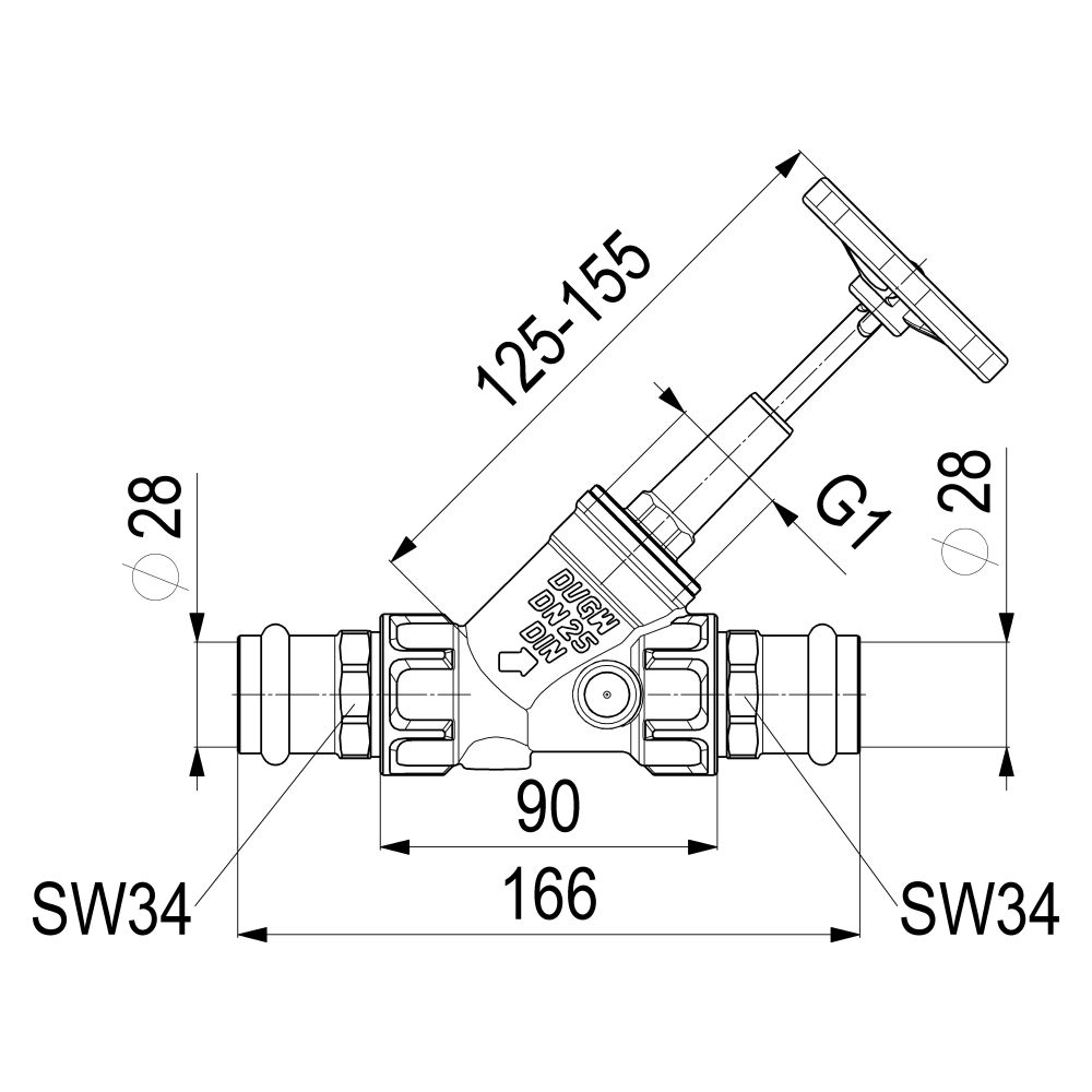 Schlösser Freistromventil Blue-tec mit Pressanschluss IG, ohne Entleerung und... SCHLOESSER-0015092800001 4044997170885 (Abb. 2)