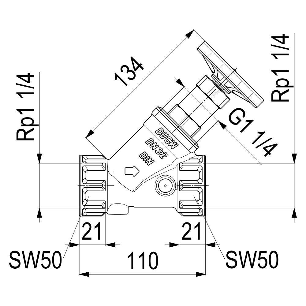 Schlösser Freistromventil Blue-tec mit Muffenanschluss, ohne Entleerung und m... SCHLOESSER-0015263200001 4044997114353 (Abb. 2)