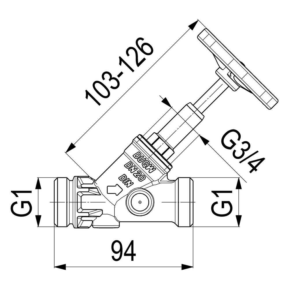 Schlösser Freistromventil Blue-tec mit Außengewinde MULTI, ohne Entleerung un... SCHLOESSER-0015442000001 4044997115725 (Abb. 2)