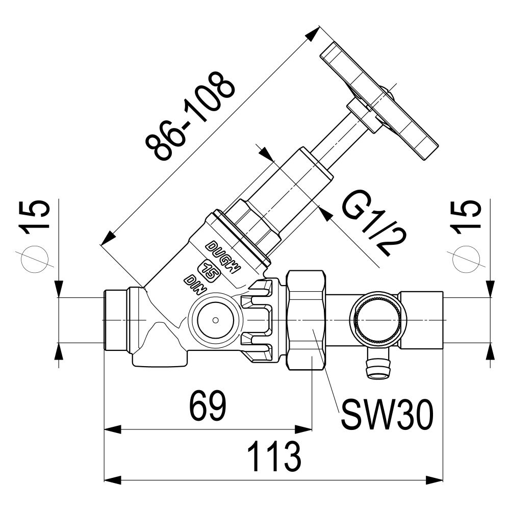Schlösser KFR-Ventil mit Entleerung in der Verschraubung im Ausgang, mit stei... SCHLOESSER-0016451500001 4044997117842 (Abb. 3)